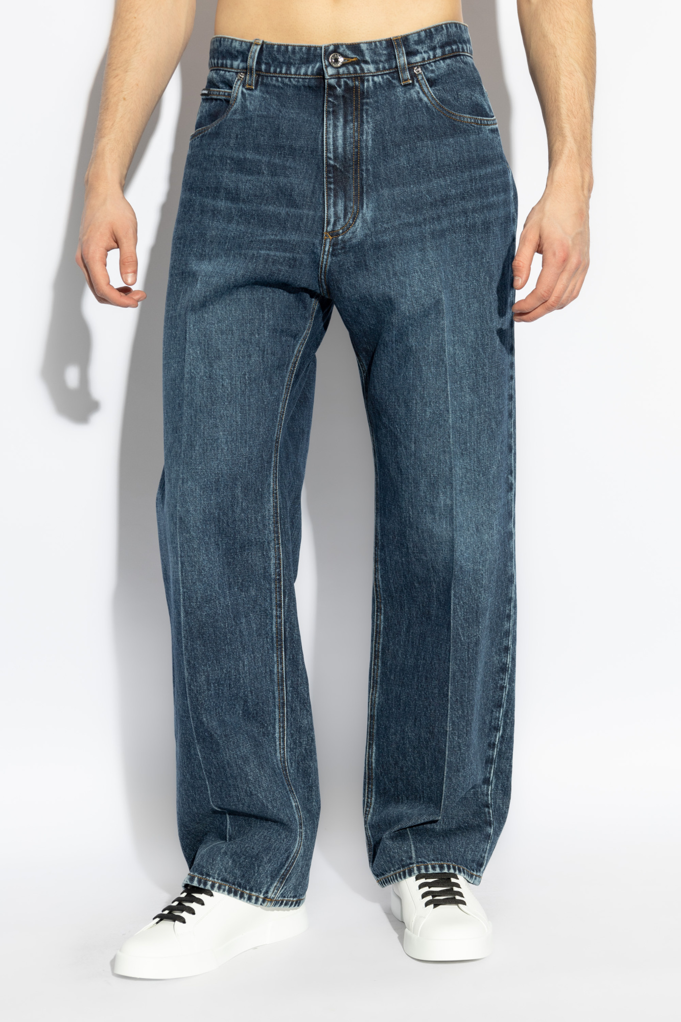 【YOURNUS】Gabbana Pocket Wide Denim Pants DOLCE&GABBANA - Wide-leg jeans | Leam Roma - Luxury Shopping
